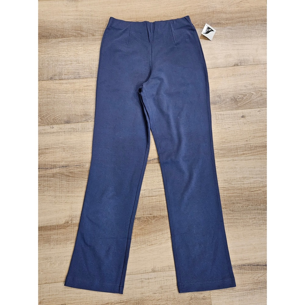 L.L.Bean Perfect Fit Pants XS Regular Blue Straight Leg Stretch Pull On